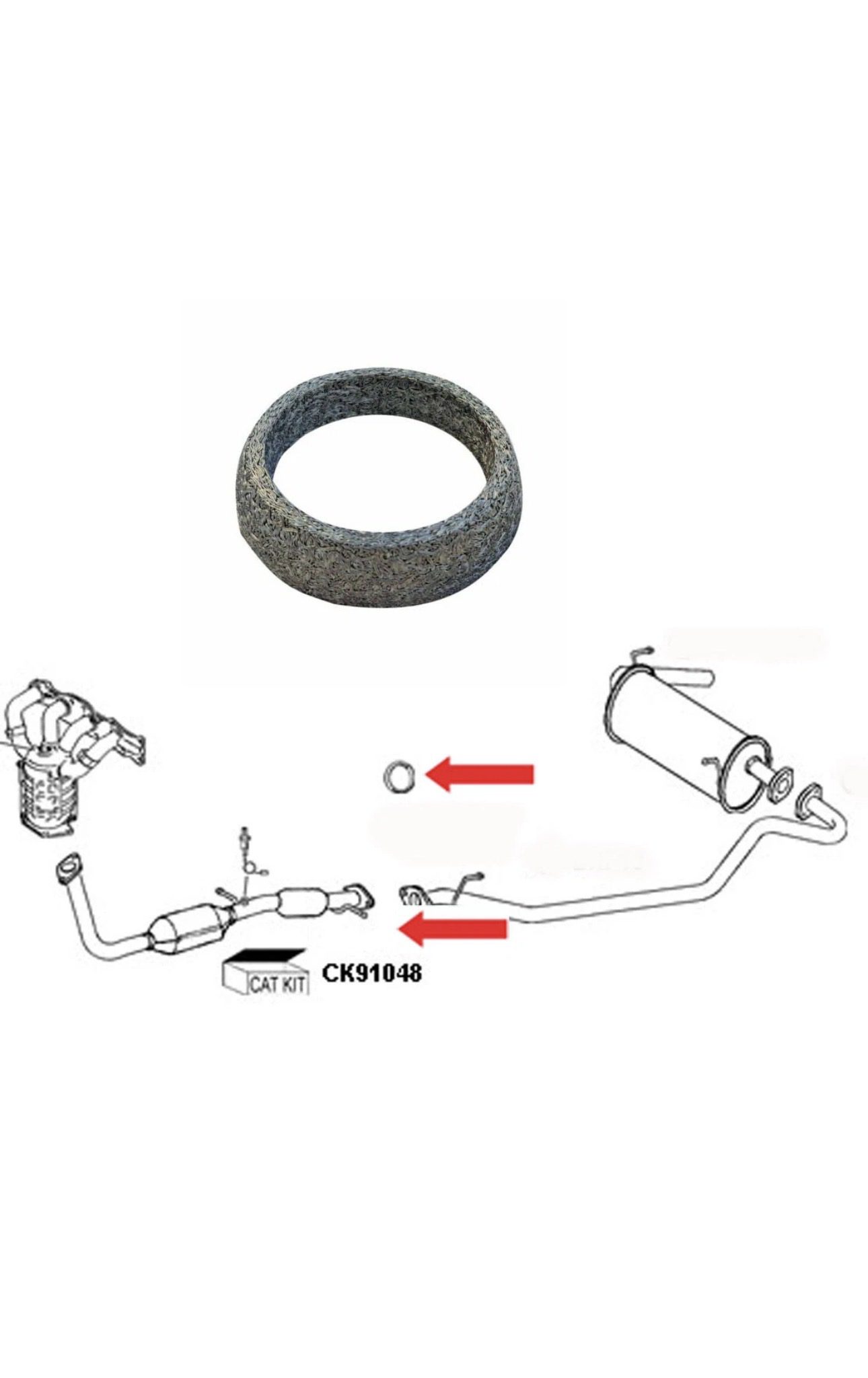 Klarius exhaust downpipe gasket for suzuki jimny 1.3cc GEN 3